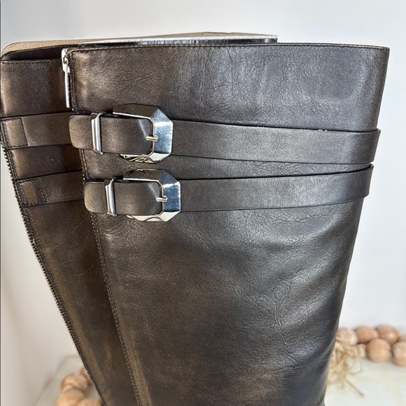 Marc Fisher Dariya Knee High Riding Boot Dark Brown Sz 10 - Picture 11 of 15